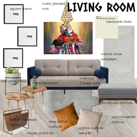 LIVING ROOM Interior Design Mood Board by neysaauliaa on Style Sourcebook