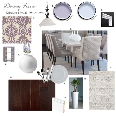 Dining room mood board Phillip Chan Interior Design Mood Board by Phillip_Chan on Style Sourcebook