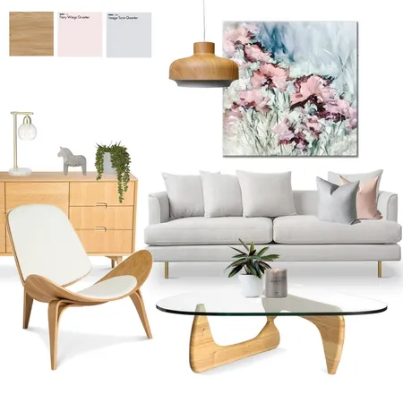 Pastel Living Room Interior Design Mood Board by Janine on Style Sourcebook