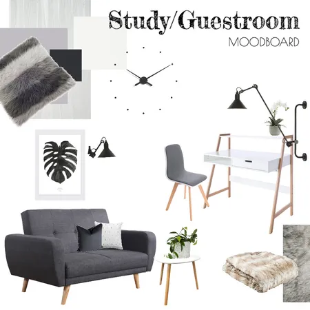 Study/GuestRoom Interior Design Mood Board by Tina on Style Sourcebook