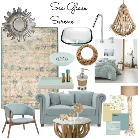 Sea Glass Serene 2 Interior Design Mood Board by Catleyland on Style Sourcebook