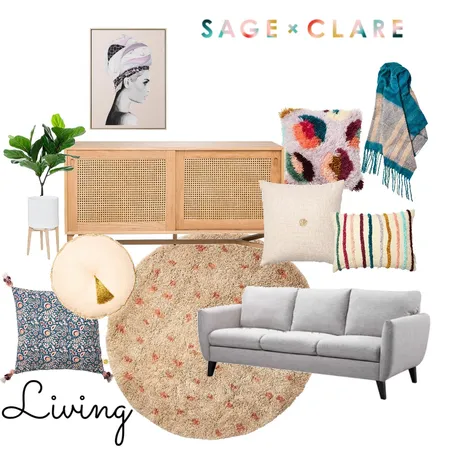 Sage x Clare Living Room Interior Design Mood Board by TheDesignSpace on Style Sourcebook