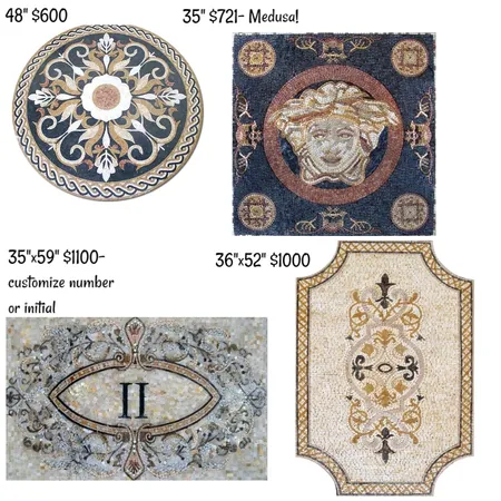 Monis-Wright Mosaic tile rug Interior Design Mood Board by Nicoletteshagena on Style Sourcebook