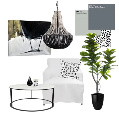 Black, white &amp; a touch of tribal Interior Design Mood Board by E & H Design on Style Sourcebook