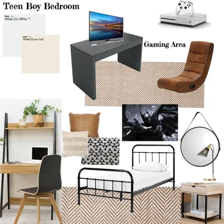 Teen Boy Bedroom Interior Design Mood Board by ThirteenOhTwo on Style Sourcebook
