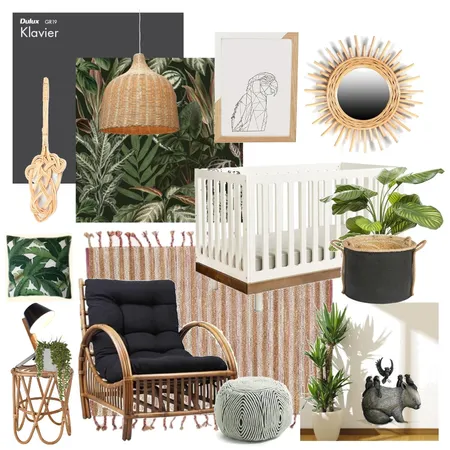 Jungle nursery Interior Design Mood Board by Thediydecorator on Style Sourcebook
