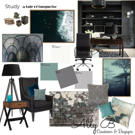 Study/Office Interior Design Mood Board by allyb on Style Sourcebook