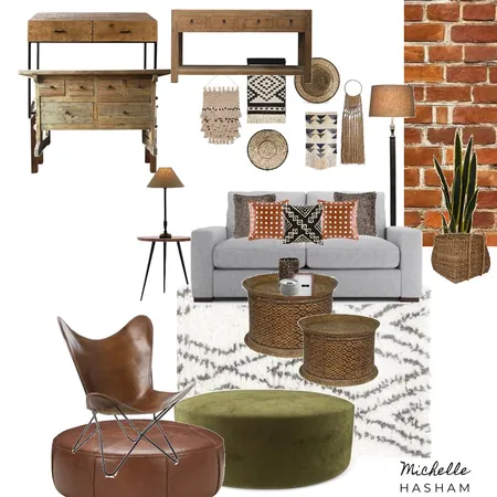 The Tribal Home Interior Design Mood Board by Michelle Hasham on Style Sourcebook