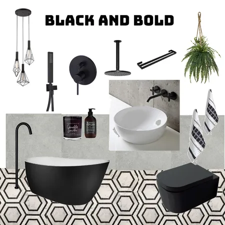 Black and Bold Interior Design Mood Board by Interior Designstein on Style Sourcebook