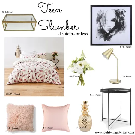 Teen Slumber - 15 items or less Interior Design Mood Board by Krysti-glory90 on Style Sourcebook