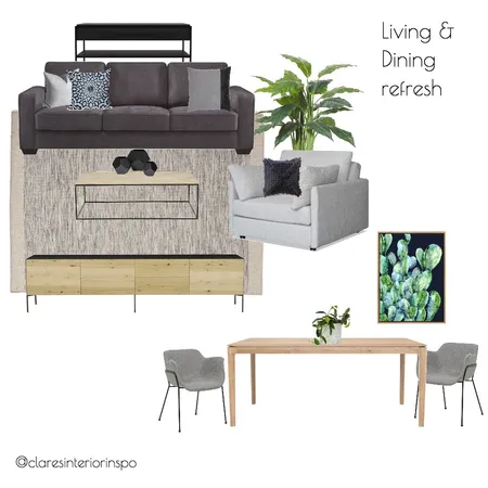 Living. Dining Refresh Interior Design Mood Board by hunterrosedesign on Style Sourcebook
