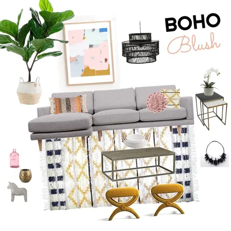 Boho blush Interior Design Mood Board by anacai88 on Style Sourcebook