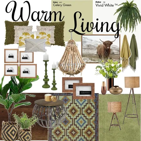 Warm living Interior Design Mood Board by Pauladesigns on Style Sourcebook