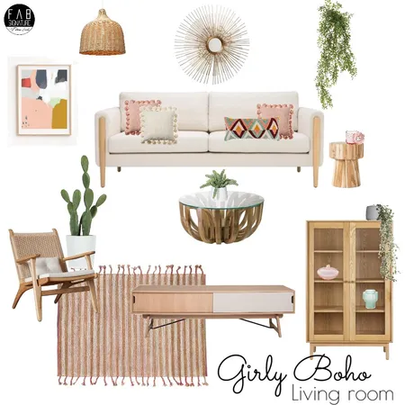 Girly boho! Interior Design Mood Board by FabSignature on Style Sourcebook
