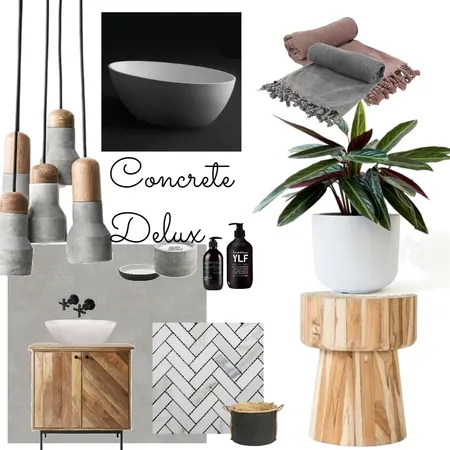 concrete Interior Design Mood Board by LIZAS on Style Sourcebook