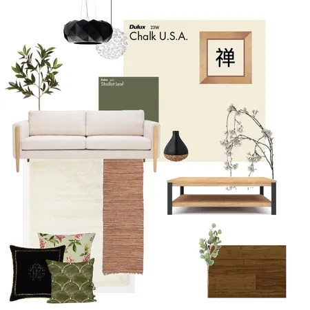 Zen inspired Living Room Interior Design Mood Board by Danielle_m on Style Sourcebook