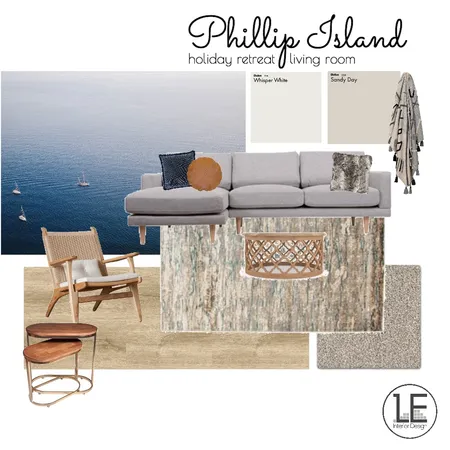 Phillip Island Holiday Retreat Living room Interior Design Mood Board by Lisa Elliott Interior Design on Style Sourcebook