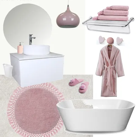 Blush bath Interior Design Mood Board by Ayesha on Style Sourcebook