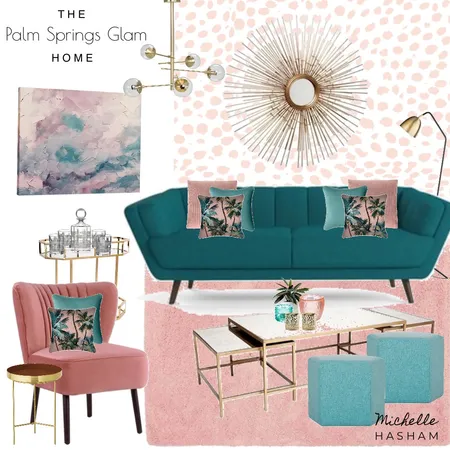 The Palm Springs Glam Home Interior Design Mood Board by Michelle Hasham on Style Sourcebook
