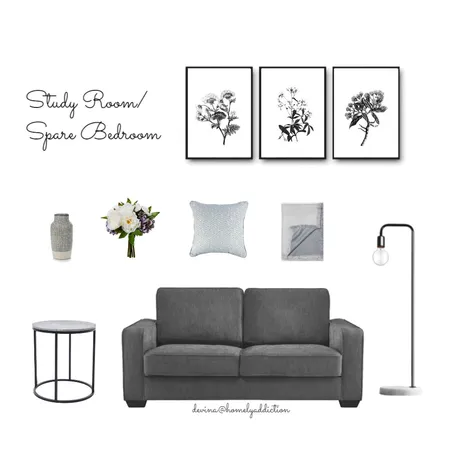 Kavanagh study / bedroom Interior Design Mood Board by HomelyAddiction on Style Sourcebook