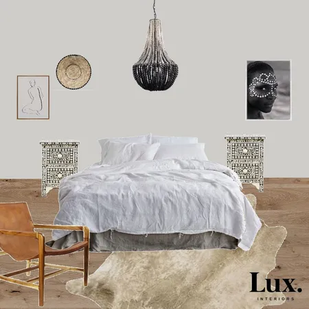 Boho Tribal Bedroom Interior Design Mood Board by Lux Interiors on Style Sourcebook