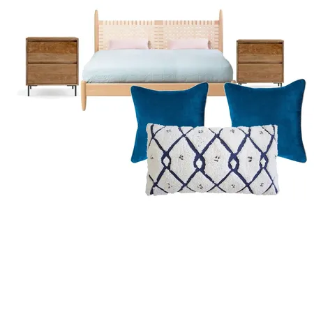 boho blue Interior Design Mood Board by ginawhitten on Style Sourcebook