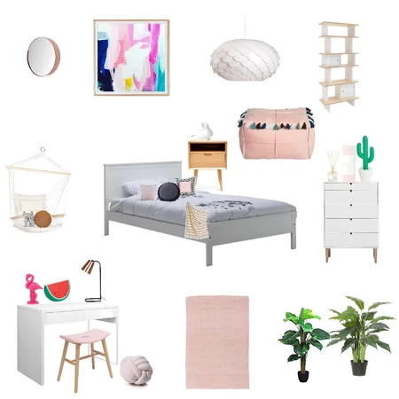 Sophia's Bedroom 2018 Interior Design Mood Board by Jennysaggers on Style Sourcebook
