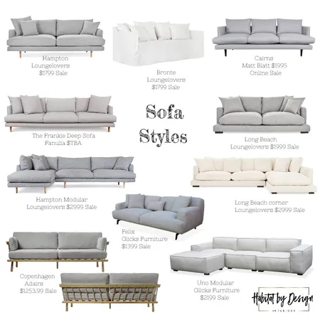 Sofa Options - Elyse Interior Design Mood Board by Habitat_by_Design on Style Sourcebook