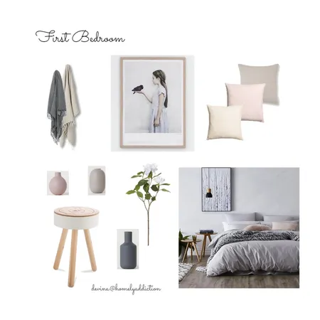 Maison Canergie first bedroom Interior Design Mood Board by HomelyAddiction on Style Sourcebook