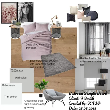 Bedroom Sample Board Interior Design Mood Board by Kellieweston on Style Sourcebook
