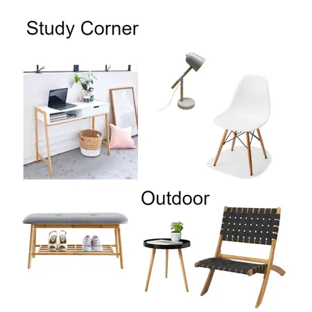 STudy and Outdoor furniture Interior Design Mood Board by HomelyAddiction on Style Sourcebook