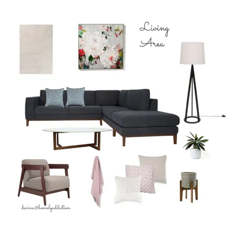 Jo and Merv's Living Area Interior Design Mood Board by HomelyAddiction on Style Sourcebook