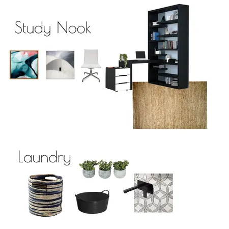 Study Nook and Laundry Interior Design Mood Board by Souldesignconcepts on Style Sourcebook