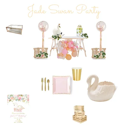 Jade Swan Party Interior Design Mood Board by Gotstyle on Style Sourcebook