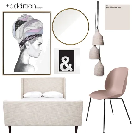 Blush Bedroom Interior Design Mood Board by VenessaBarlow on Style Sourcebook