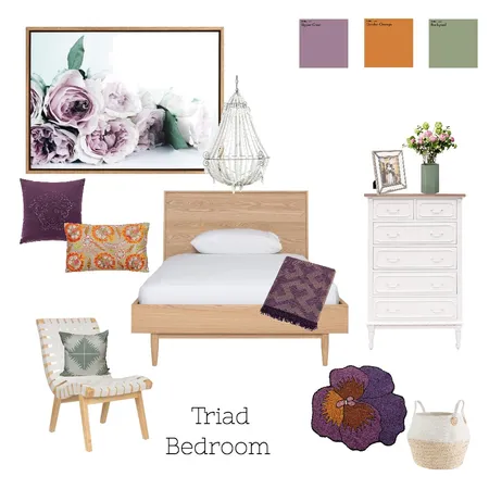 Triad Bedroom Interior Design Mood Board by Chrissysd on Style Sourcebook