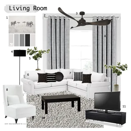 Living Room Interior Design Mood Board by charmsdanielle on Style Sourcebook