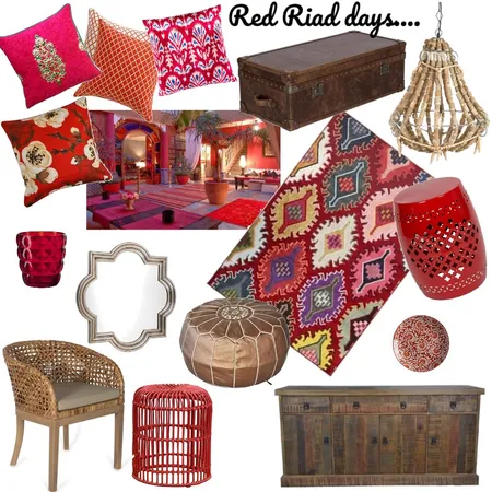 Red Riad Days Interior Design Mood Board by sam01 on Style Sourcebook