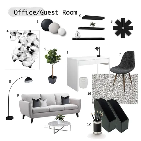 Study/Guestroom Interior Design Mood Board by charmsdanielle on Style Sourcebook