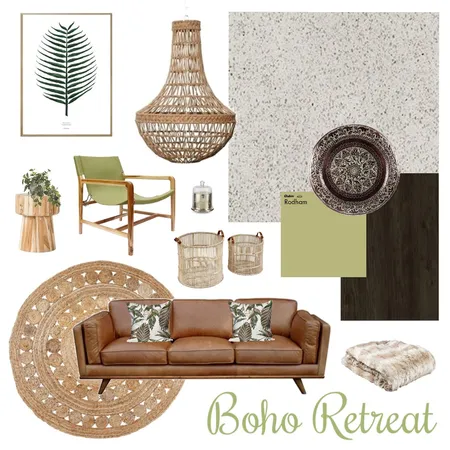 Boho retreat Interior Design Mood Board by Two Wildflowers on Style Sourcebook