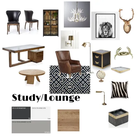 Michael's Office/Gentlemen's lounge Interior Design Mood Board by Jillian on Style Sourcebook