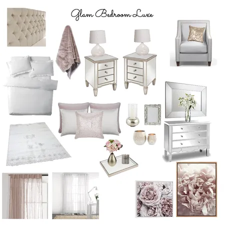 Glam Bedroom Luxe Interior Design Mood Board by Kimberley689 on Style Sourcebook