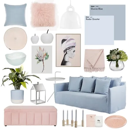 Pastels Interior Design Mood Board by Thediydecorator on Style Sourcebook