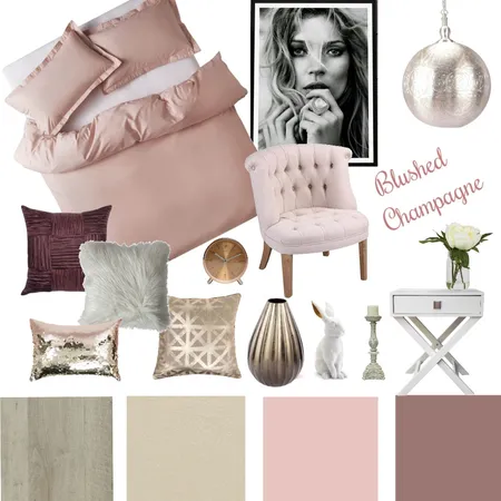 Blushed Champagne Interior Design Mood Board by iDesign Interiors on Style Sourcebook