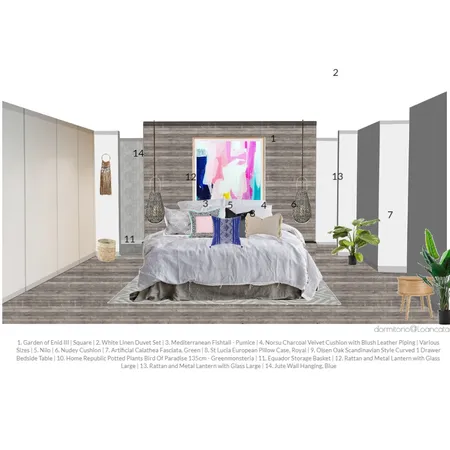 dormitorio @Loancata Interior Design Mood Board by LOANCATA on Style Sourcebook