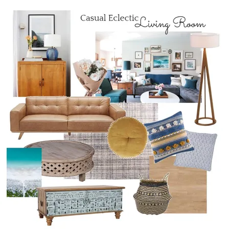 Casual Eclectic Living Room Interior Design Mood Board by housenerd on Style Sourcebook