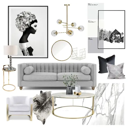 Black and golds Interior Design Mood Board by Janinecam on Style Sourcebook