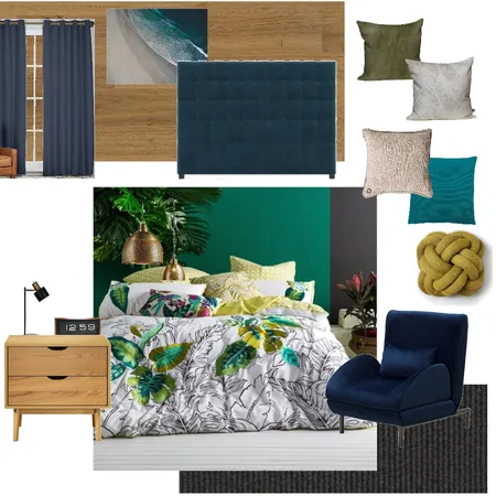 Bedroom greenery Interior Design Mood Board by chfloral on Style Sourcebook