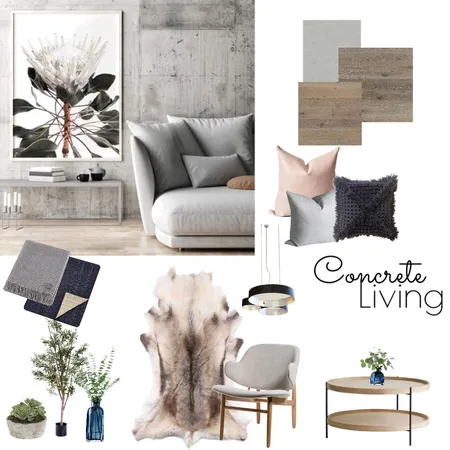 Concrete Living Interior Design Mood Board by Hannah94 on Style Sourcebook