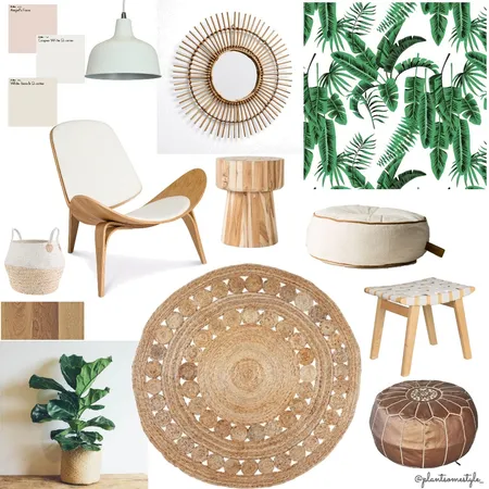 Natural Botanical Cane Interior Design Mood Board by Plant some Style on Style Sourcebook